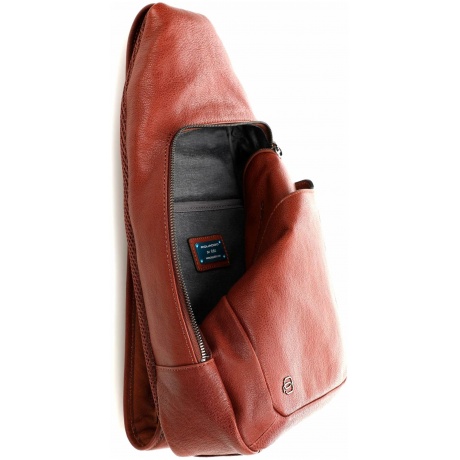 Рюкзак слинг Piquadro Black Square, коричневый натур.кожа CA4827B3/CU - фото 3