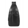 Рюкзак слинг Piquadro Urban, черный натур.кожа CA4536UB00/N