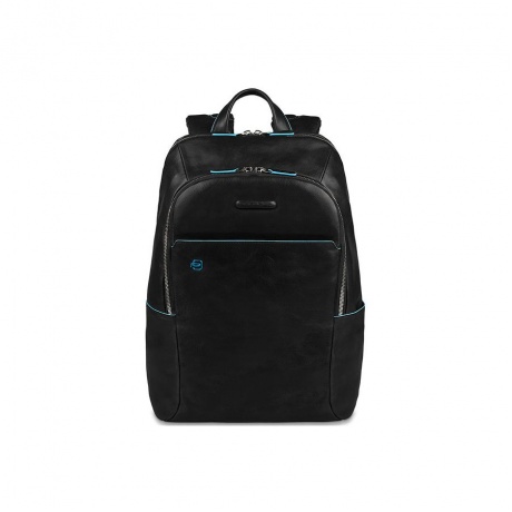 Рюкзак унисекс Piquadro Blue Square, черный натур.кожа CA3214B2/N - фото 1