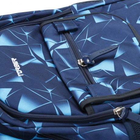 Рюкзак Torber Class X, темно-синий с орнаментом, 45 x 30 x 18 см T2743-NAV-BLU-P - фото 7