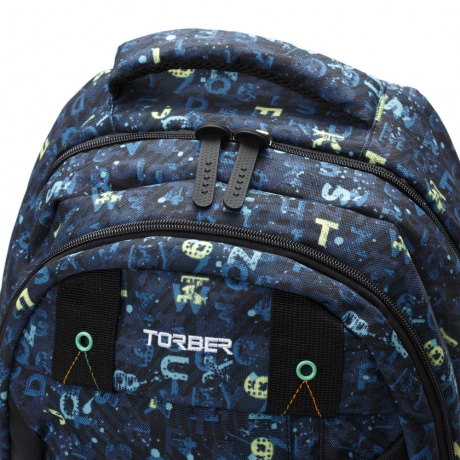 Рюкзак Torber Class X, темно-синий с рисунком,  45 x 32 x 16 см T5220-NAV-BLU-P - фото 6