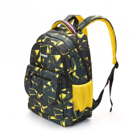 Рюкзак Torber Class X, черно-желтый с орнаментом, 45 x 30 x 18 см T2743-YEL-P - фото 2