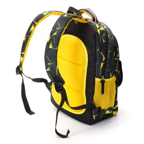 Рюкзак Torber Class X, черно-желтый с орнаментом, 45 x 30 x 18 см T2743-YEL-P - фото 3