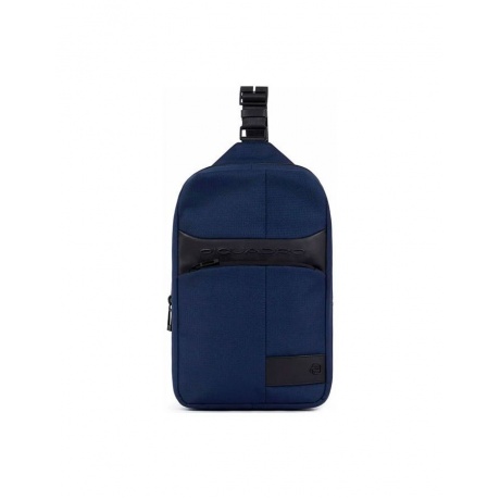 Рюкзак слинг Piquadro Wollem синий полиэстернатуркожа 32x20x5 см CA5751W129BLU 18600₽