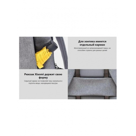 Рюкзак Xiaomi Mi Casual Backpack Silver ZJB4155TW - фото 19