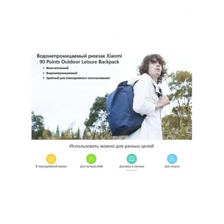 Рюкзак Xiaomi Mi Casual Backpack Silver ZJB4155TW - фото 7