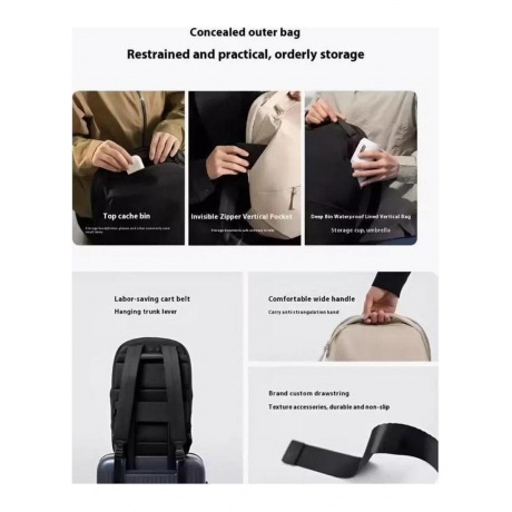 Рюкзак Mijia Commuting Backpack Black BHR8651CN - фото 6