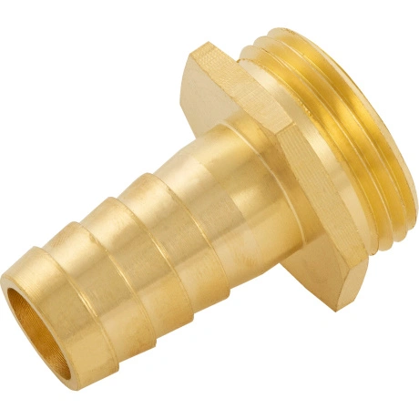 Штуцер для шланга DENZEL 97272, 3/4" с наружной резьбой G1"