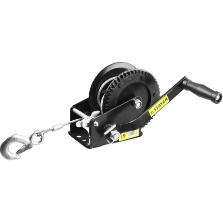 Ручная барабанная тросовая лебедка Stayer MAXPull 43112-0.9, 8 м...