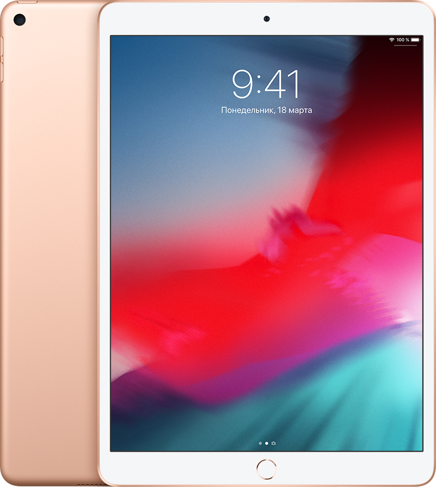 Планшет Apple iPad Air (2019) 64Gb Wi-Fi + Cellular Gold, размер 64 Гб, цвет золото MV0F2RU/A - фото 1