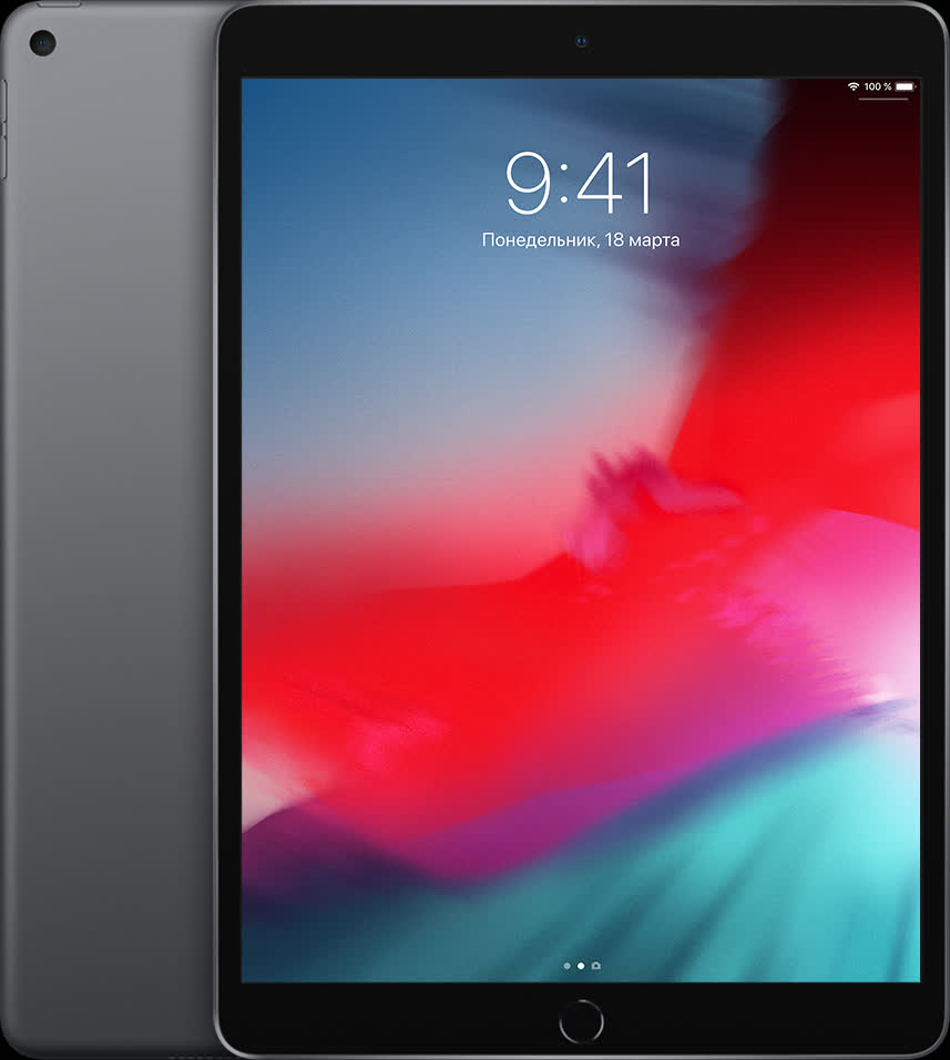 Планшет Apple iPad Air (2019) 64Gb Wi-Fi + Cellular Space Grey, размер 64 Гб, цвет серый MV0D2RU/A - фото 1