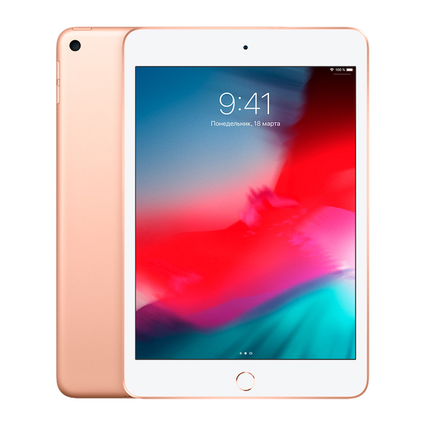 Планшет Apple iPad mini (2019) 64Gb Wi-Fi + Cellular Gold, размер 64 Гб, цвет золото MUX72RU/A - фото 1