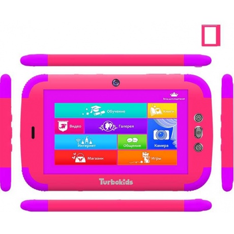 Планшет Turbo TurboKids Princess 16Gb Android 8.1 (PT00020521) розовый - фото 4