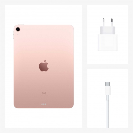 Планшет Apple Air 10.9 (2020) Wi-Fi 64Gb + Cellular Rose Gold - фото 3