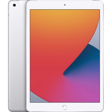 Планшет Apple iPad 10.2 (2020) Wi-Fi + Cellular 128Gb (MYMM2RU/A) Silver - фото 1