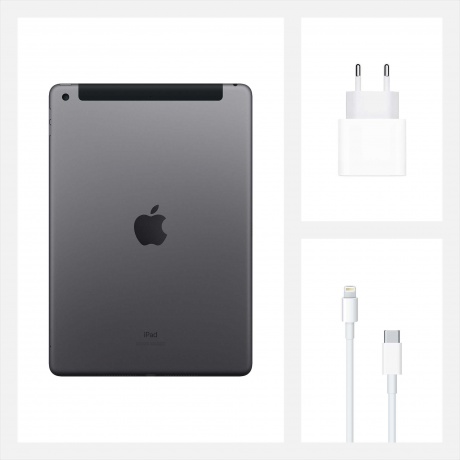 Планшет Apple iPad 10.2 (2020) Wi-Fi + Cellular 128Gb (MYML2RU/A) Space Grey - фото 4