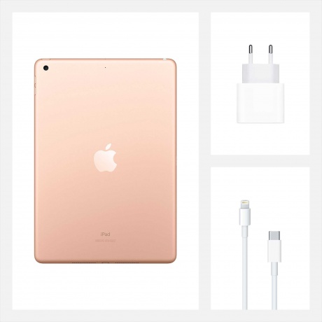 Планшет Apple iPad 10.2 (2020) Wi-Fi 32Gb (MYLC2RU/A) Gold - фото 4