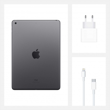 Планшет Apple iPad 10.2 (2020) Wi-Fi 32Gb (MYL92RU/A) Space Grey - фото 4