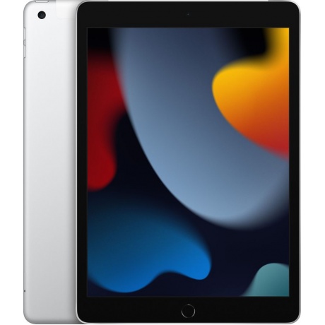 Планшет Apple iPad 2021 A2604 256Gb Wi-Fi + Cellular (MK4H3ZP/A) серебристый - фото 1