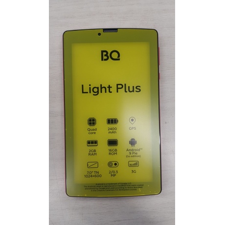 Планшет BQ 7038G Light Plus 16Gb 3G RED отличное состояние - фото 2