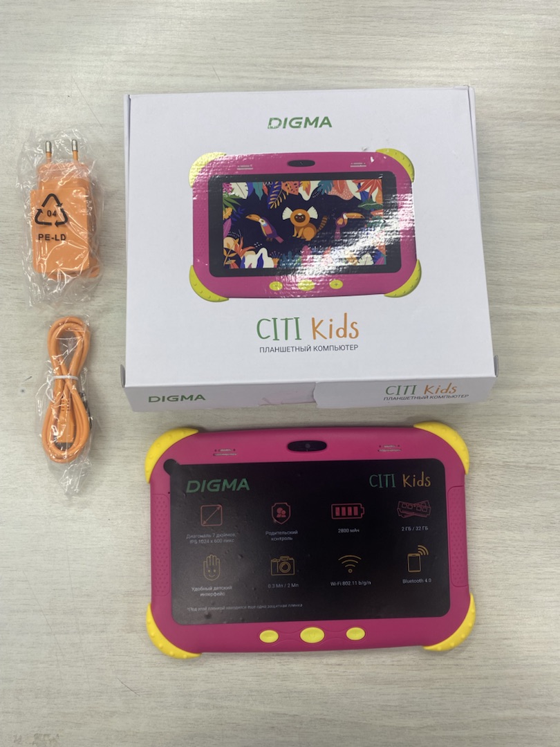 Планшет Digma Citi Kids розовый отличное состояние - фото 3