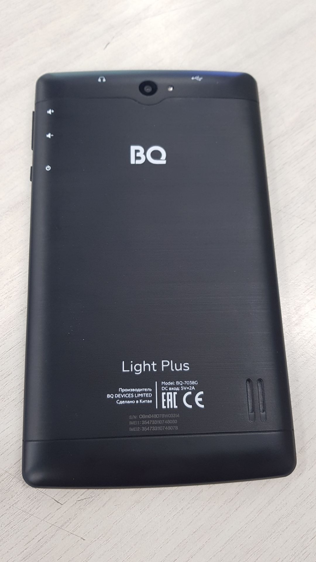Планшет BQ 7038G Light Plus 16Gb 3G BLACK хорошее состояние - фото 3