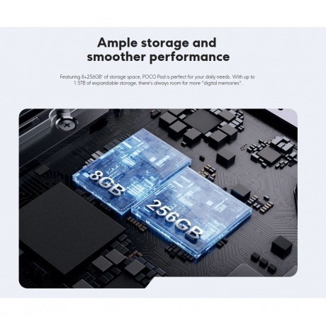 Планшет Poco Pad 8/256Gb Blue - фото 33