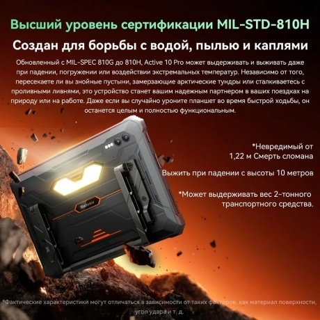 Планшет Blackview Active 10 Pro 5G 12/512Gb Black - фото 9