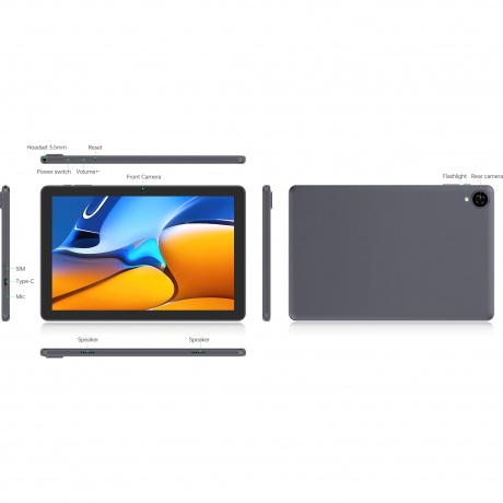 Планшет Digma Z10 3/32Gb 10.1" (DA6B0P01) серый - фото 9