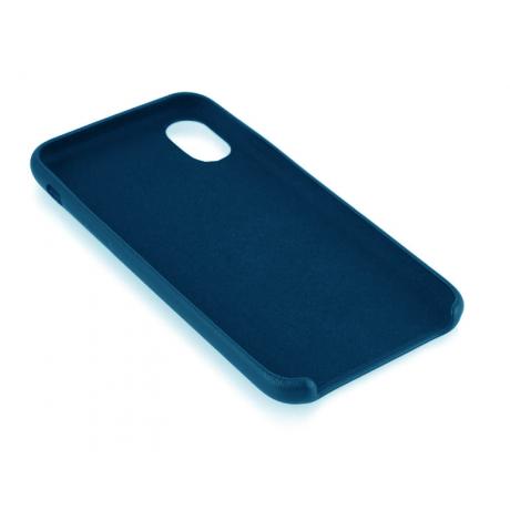 Чехол накладка DYP Cover Case для Apple iPhone X синий (иск.кожа) (DYPCR00023) - фото 3