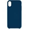 Чехол накладка DYP Cover Case для Apple iPhone X синий (иск.кожа...