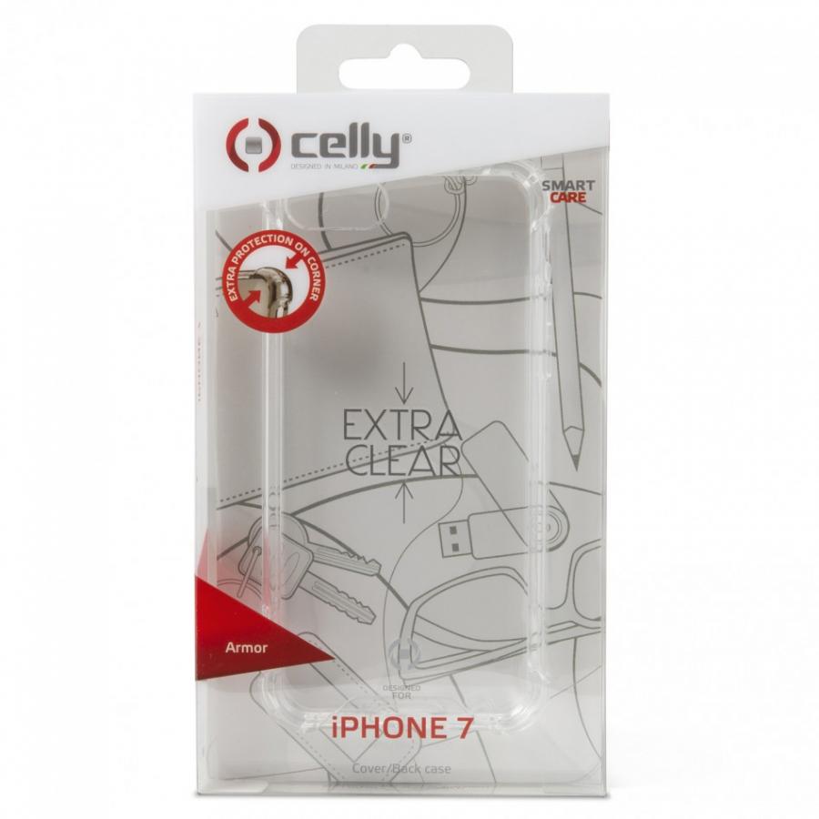 Чехол-накладка Celly Armor для Apple iPhone 7/8 прозрачный (ARMOR800WH) от Kotofoto