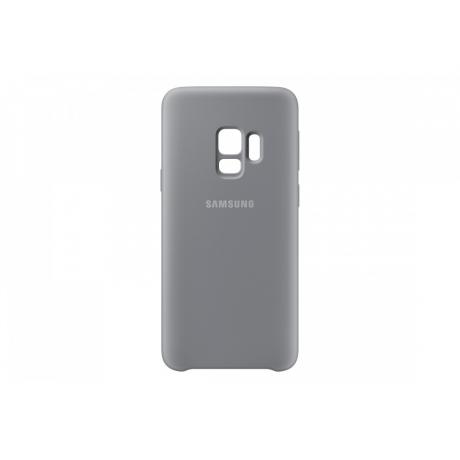 Чехол Samsung SiliconeCover для Galaxy S9 (G960)  EF-PG960TJEGRU Grey - фото 5