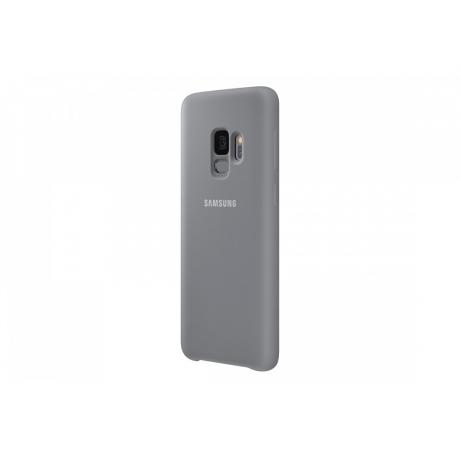 Чехол Samsung SiliconeCover для Galaxy S9 (G960)  EF-PG960TJEGRU Grey - фото 3