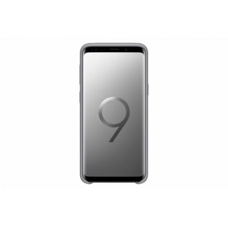 Чехол Samsung SiliconeCover для Galaxy S9 (G960)  EF-PG960TJEGRU Grey - фото 2