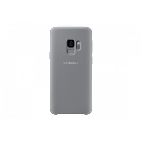 Чехол Samsung SiliconeCover для Galaxy S9 (G960)  EF-PG960TJEGRU Grey - фото 1