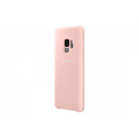 Чехол Samsung SiliconeCover для Galaxy S9 (G960)  EF-PG960TPEGRU Pink - фото 3
