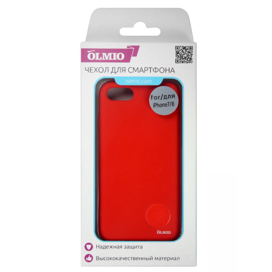 Чехол Olmio Velvet для iPhone 7/8 (красный)