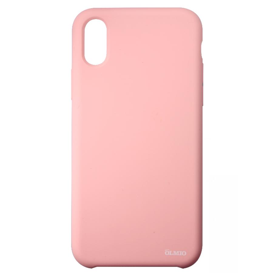 Чехол Olmio Velvet для iPhone X (нежно-розовый)