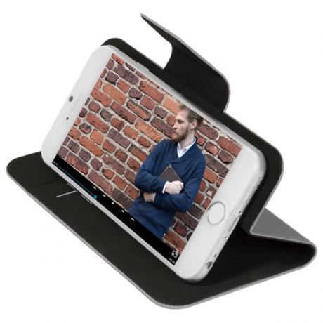 Чехол-подставка для смартфонов Deppa Wallet Fold M 4.3''- 5.5'' серый - фото 3