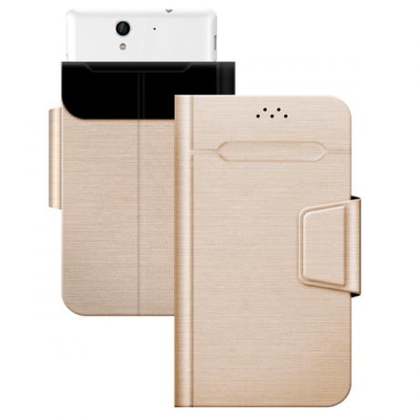 Чехол-подставка для смартфона Deppa Wallet Fold L 5.5&quot;-5.7'' золотой - фото 3