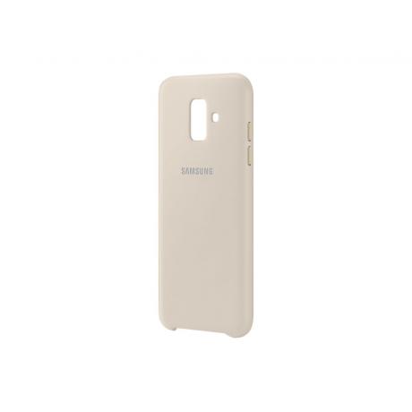 Чехол (клип-кейс) Samsung для Samsung Galaxy A6 (2018) Dual Layer Cover Gold (EF-PA600CFEGRU) - фото 2