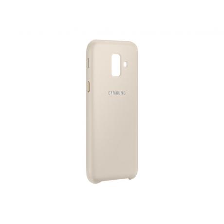 Чехол (клип-кейс) Samsung для Samsung Galaxy A6 (2018) Dual Layer Cover Gold (EF-PA600CFEGRU) - фото 3