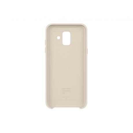 Чехол (клип-кейс) Samsung для Samsung Galaxy A6 (2018) Dual Layer Cover Gold (EF-PA600CFEGRU) - фото 4