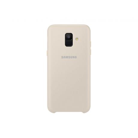 Чехол (клип-кейс) Samsung для Samsung Galaxy A6 (2018) Dual Layer Cover Gold (EF-PA600CFEGRU) - фото 10