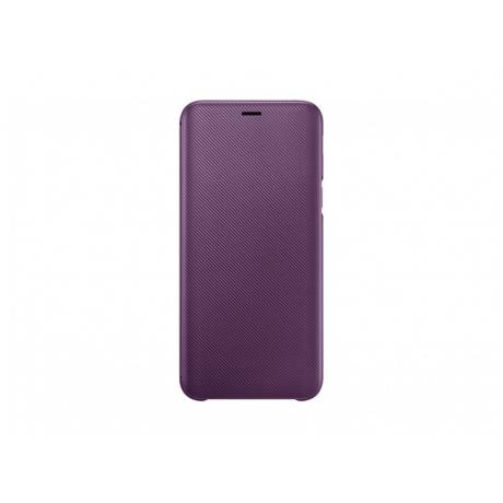 Чехол (флип-кейс) Samsung для Samsung Galaxy J6 (2018) Wallet Cover фиолетовый (EF-WJ600CVEGRU) - фото 1