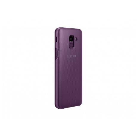 Чехол (флип-кейс) Samsung для Samsung Galaxy J6 (2018) Wallet Cover фиолетовый (EF-WJ600CVEGRU) - фото 4