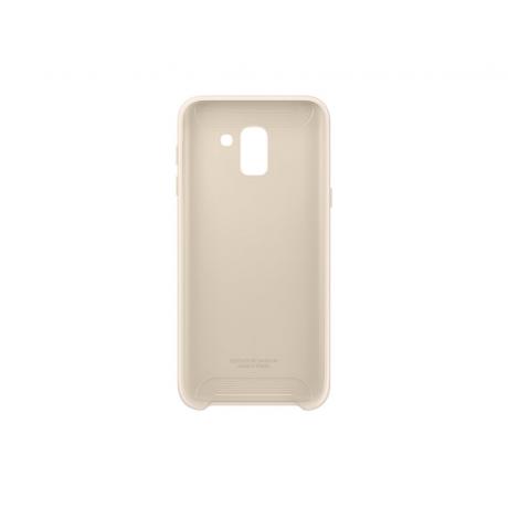 Чехол (клип-кейс) Samsung для Samsung Galaxy J6 (2018) Dual Layer Cover золотистый (EF-PJ600CFEGRU) - фото 2