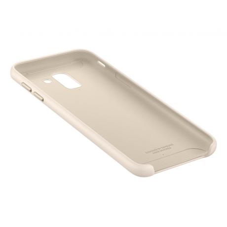 Чехол (клип-кейс) Samsung для Samsung Galaxy J6 (2018) Dual Layer Cover золотистый (EF-PJ600CFEGRU) - фото 8