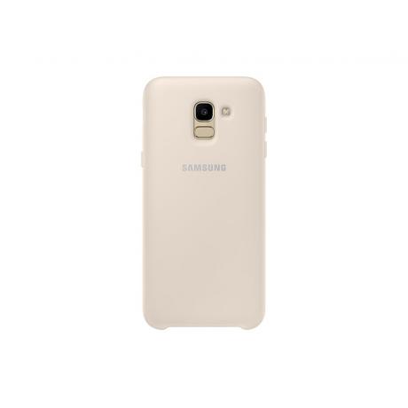 Чехол (клип-кейс) Samsung для Samsung Galaxy J6 (2018) Dual Layer Cover золотистый (EF-PJ600CFEGRU) - фото 10